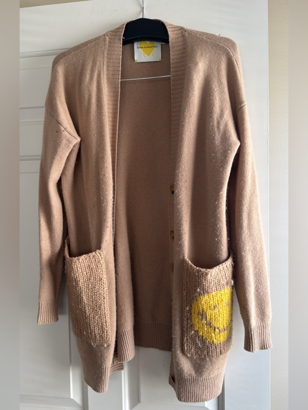 Kerri Rosenthal smiley Cardigan small medium